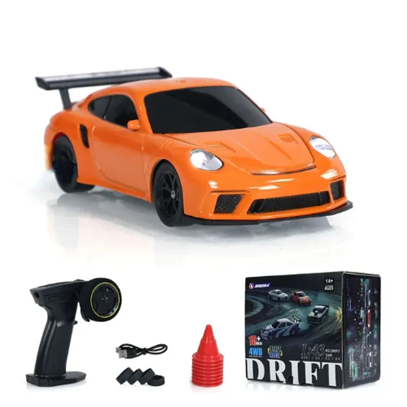2.4G RC Drift Car 1/43 Remote Control High Speed Four Wheel Drive Racing Car