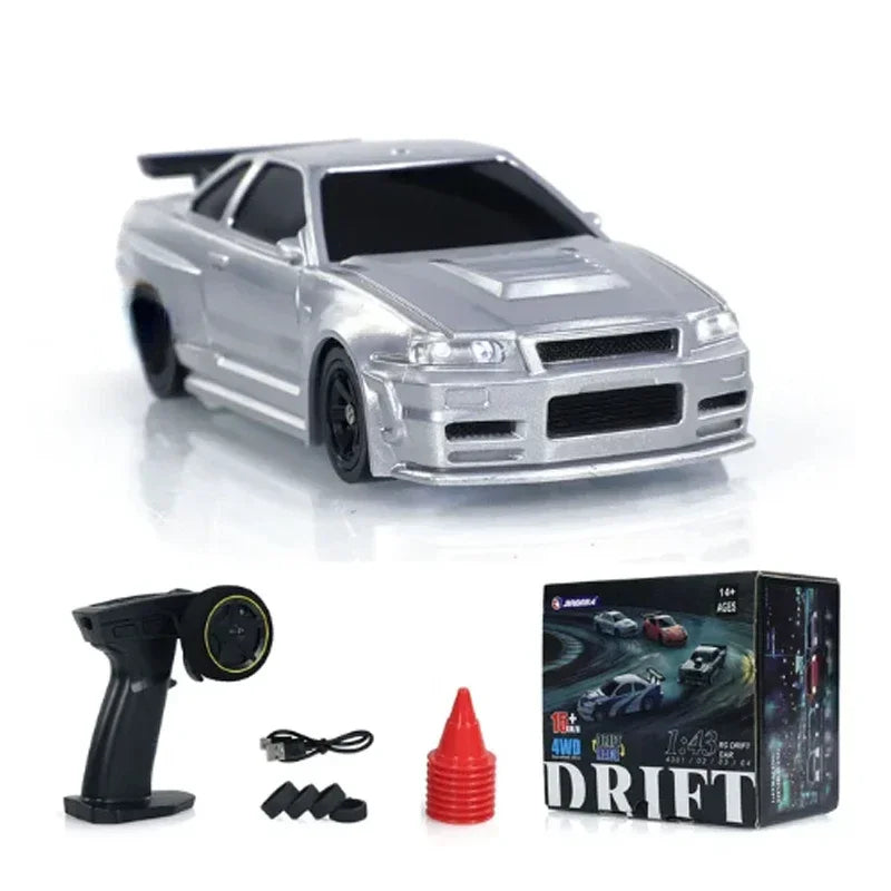 2.4G RC Drift Car 1/43 Remote Control High Speed Four Wheel Drive Racing Car